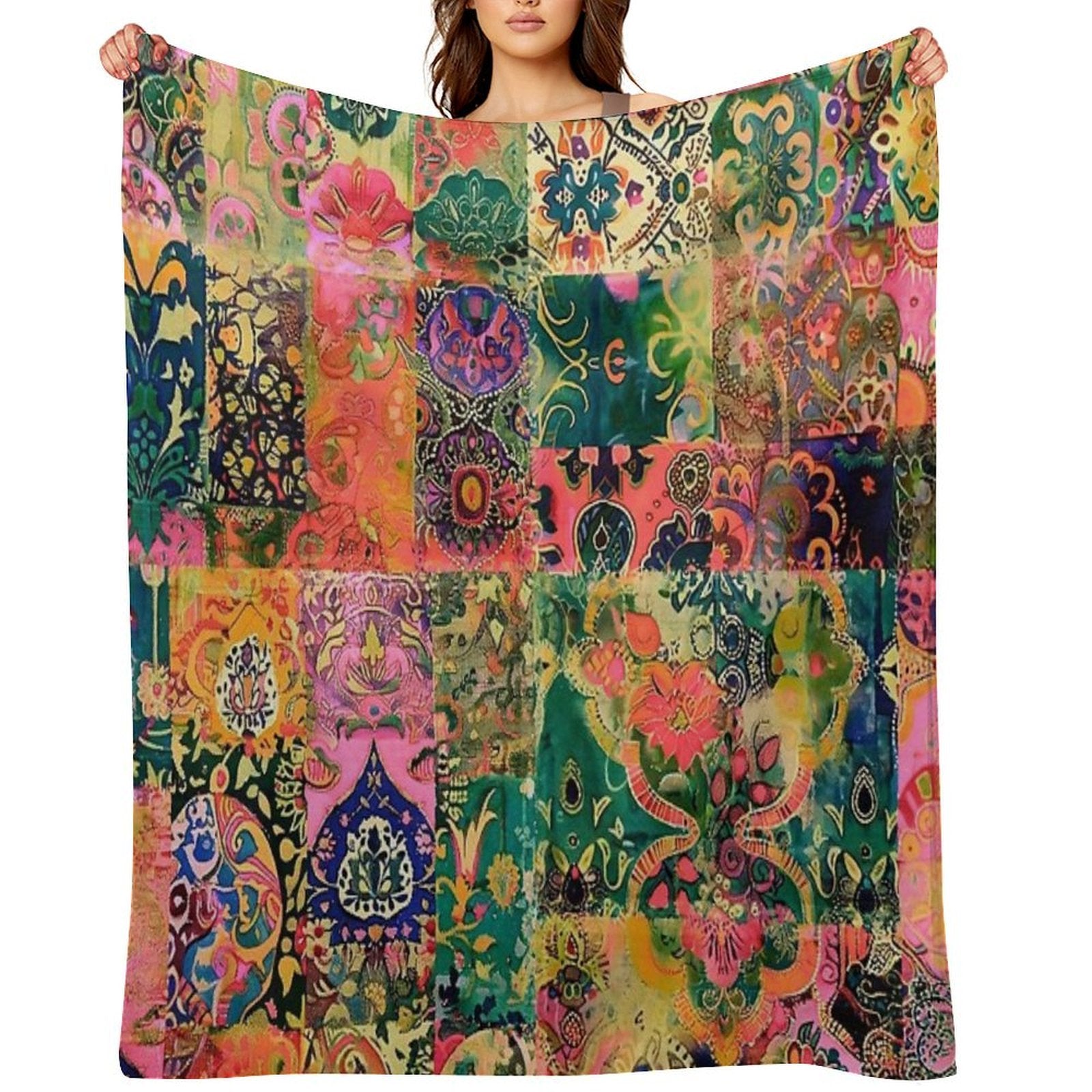 Bohemian Spring Lightweight Throw Blanket