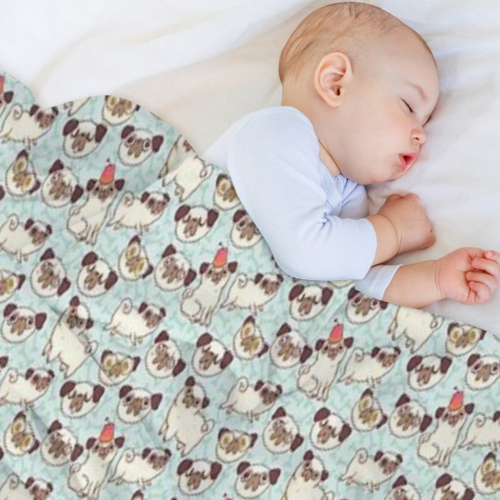 PUGLAND Travel-friendly Throw Blanket