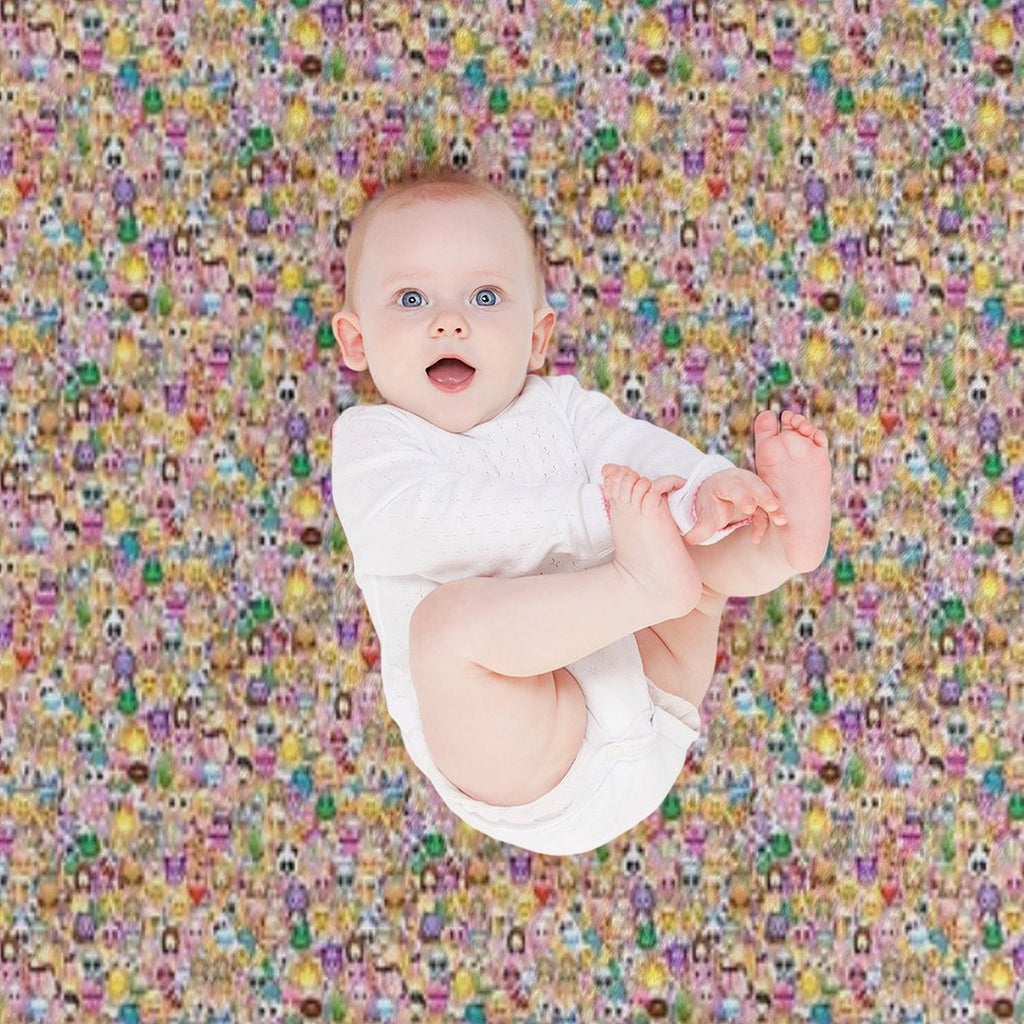Copy of Lots of Colors And Funny Things Easy Care Throw Blanket
