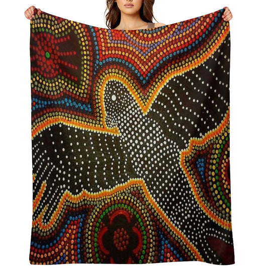 Black Cockatoo - Dreaming Versatility Throw Blanket