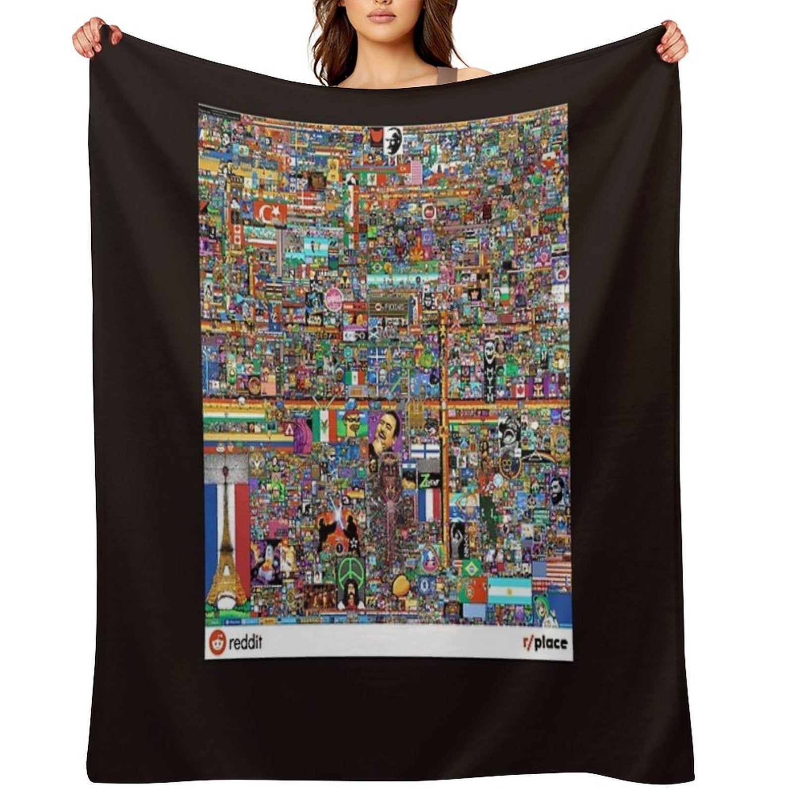 Rplace - Reddit Digital Art - 2022 Classic T-Shirt Sustainable Throw Blanket