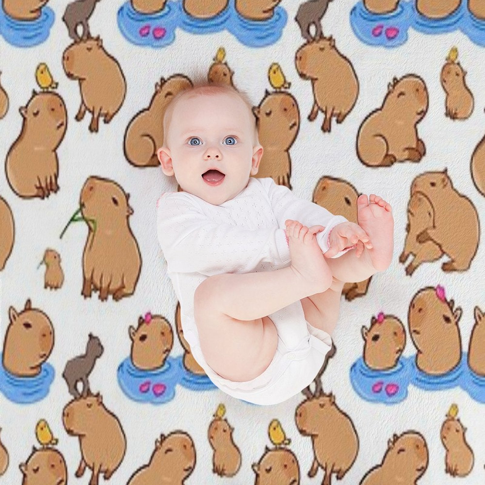 Capybara Pattern Premium Throw Blanket