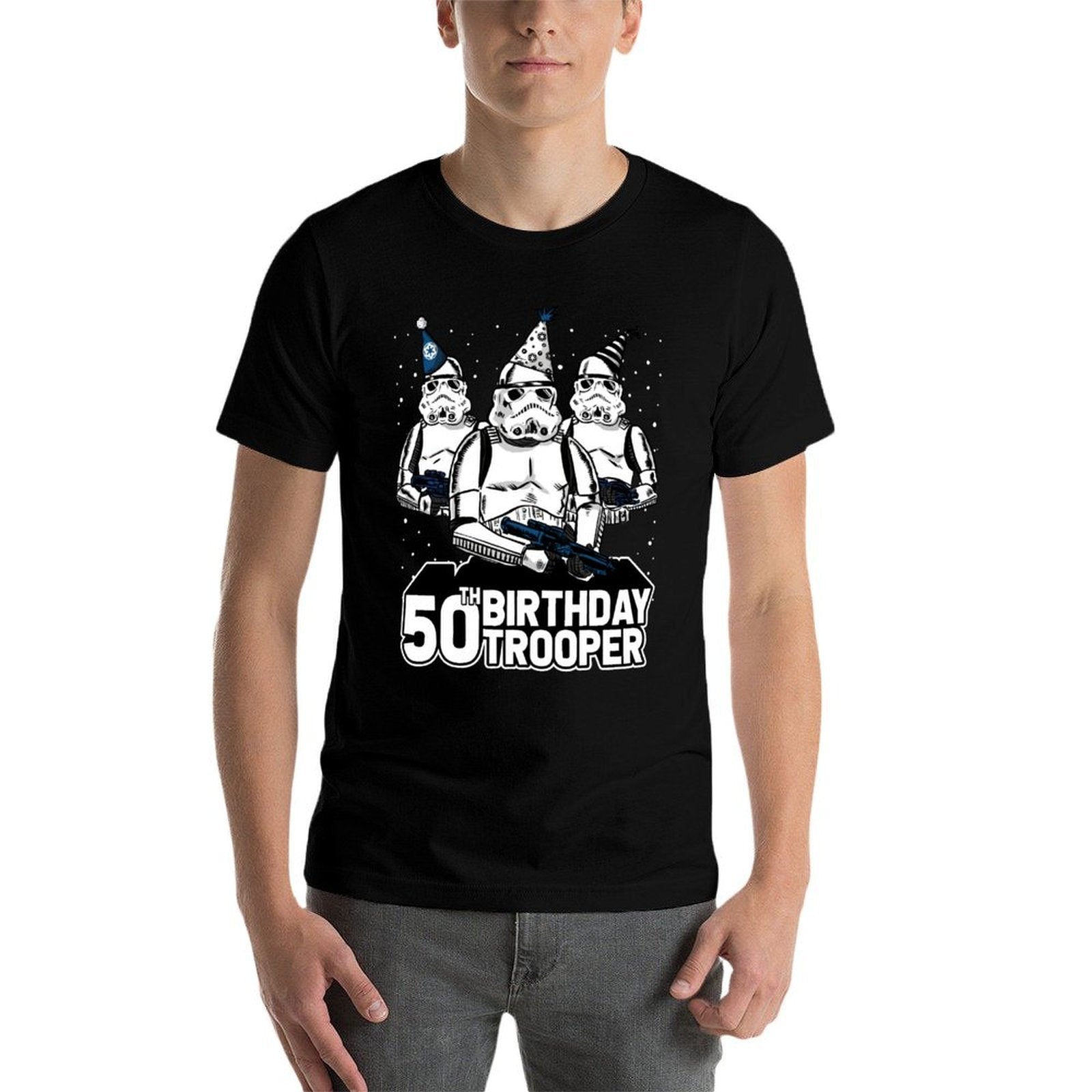 Star Wars Stormtrooper Party Hats Trio 50th Birthday Trooper  Fade-proof Color T-Shirt