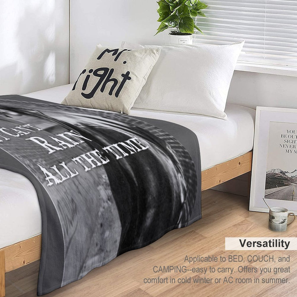 Can't Rain All The Time Easy Care Throw Blanket