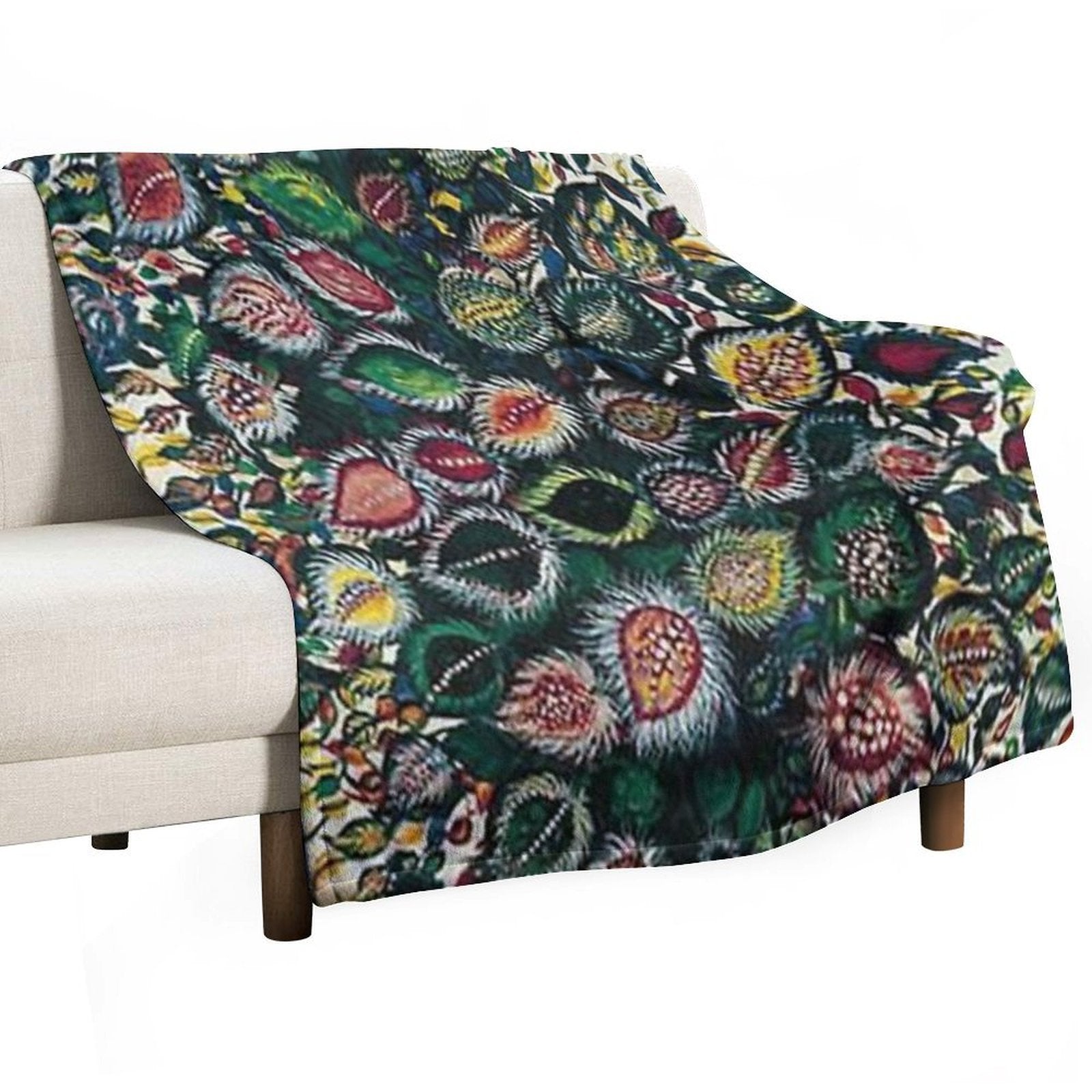 Feuilles - Seraphine Louis - Favourite Artists Collection Plush Throw Blanket