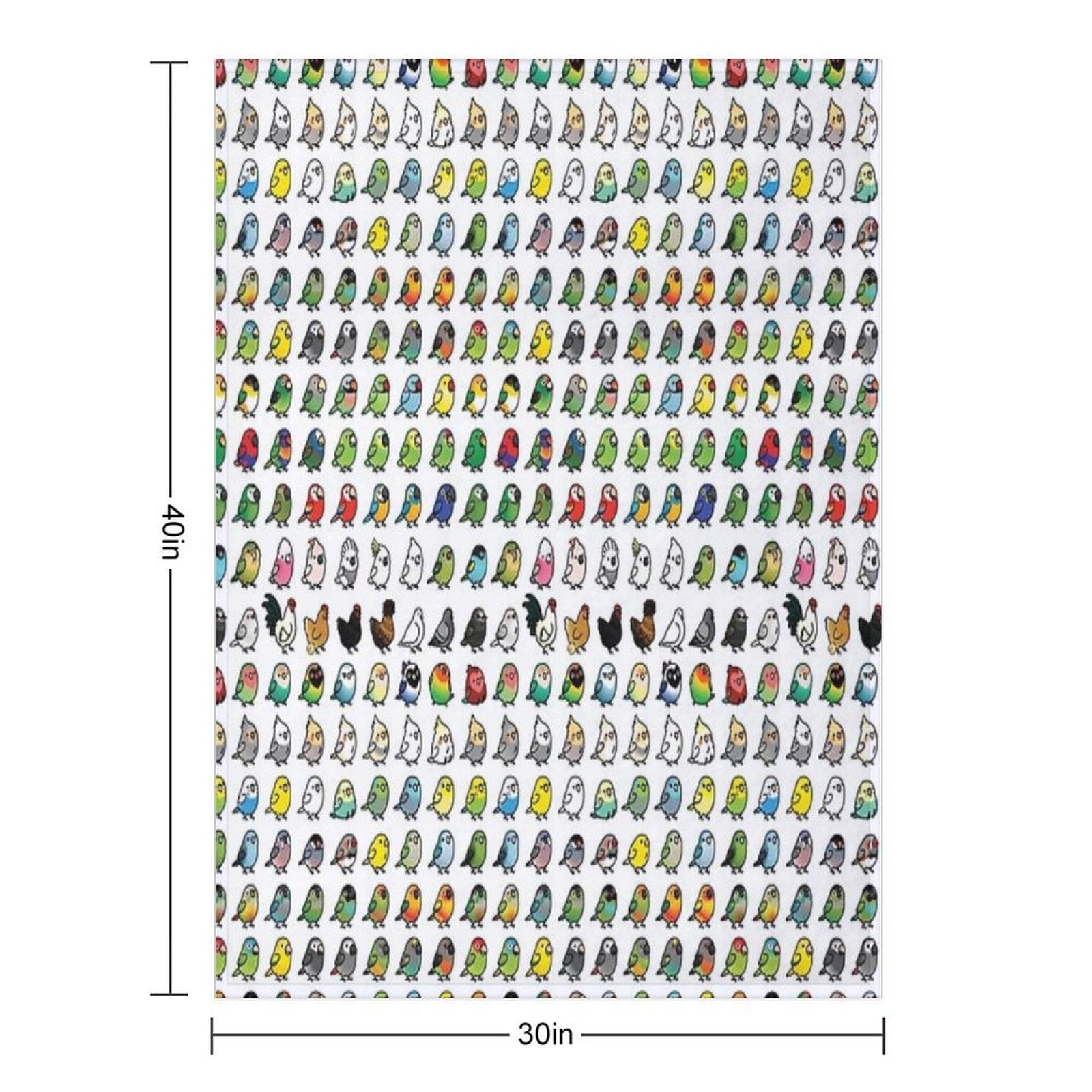 Everybirdy Collection Wrinkle-free Throw Blanket