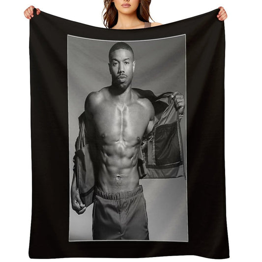 Michael B Jordan Fan Art & Merch Essential T-Shirt Gift-ready Throw Blanket