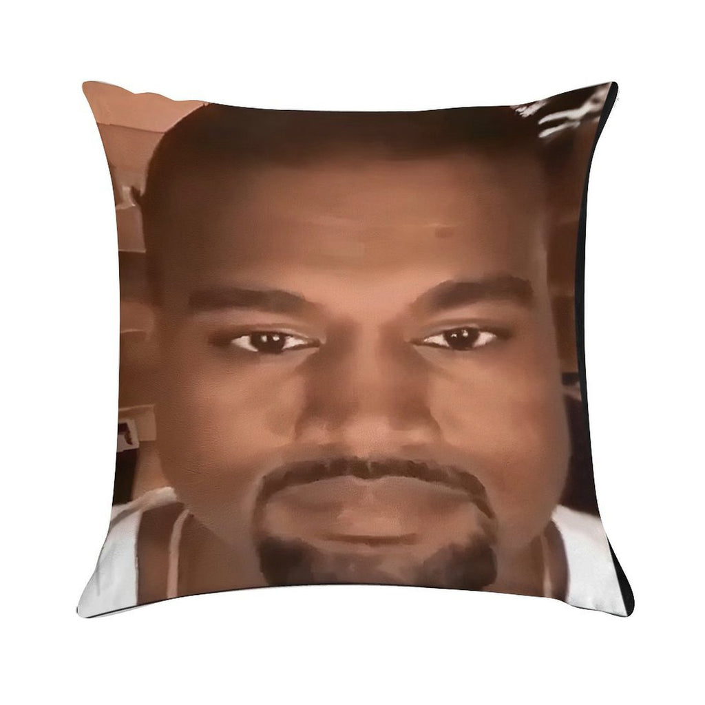Kanye West Stretched Meme  TikTok Meme  Ye Soft Ultra-Soft Texture Throw Pillow