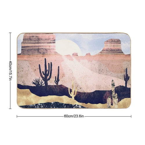 Autumn Desert  Dirt-Trapping Bath Mat