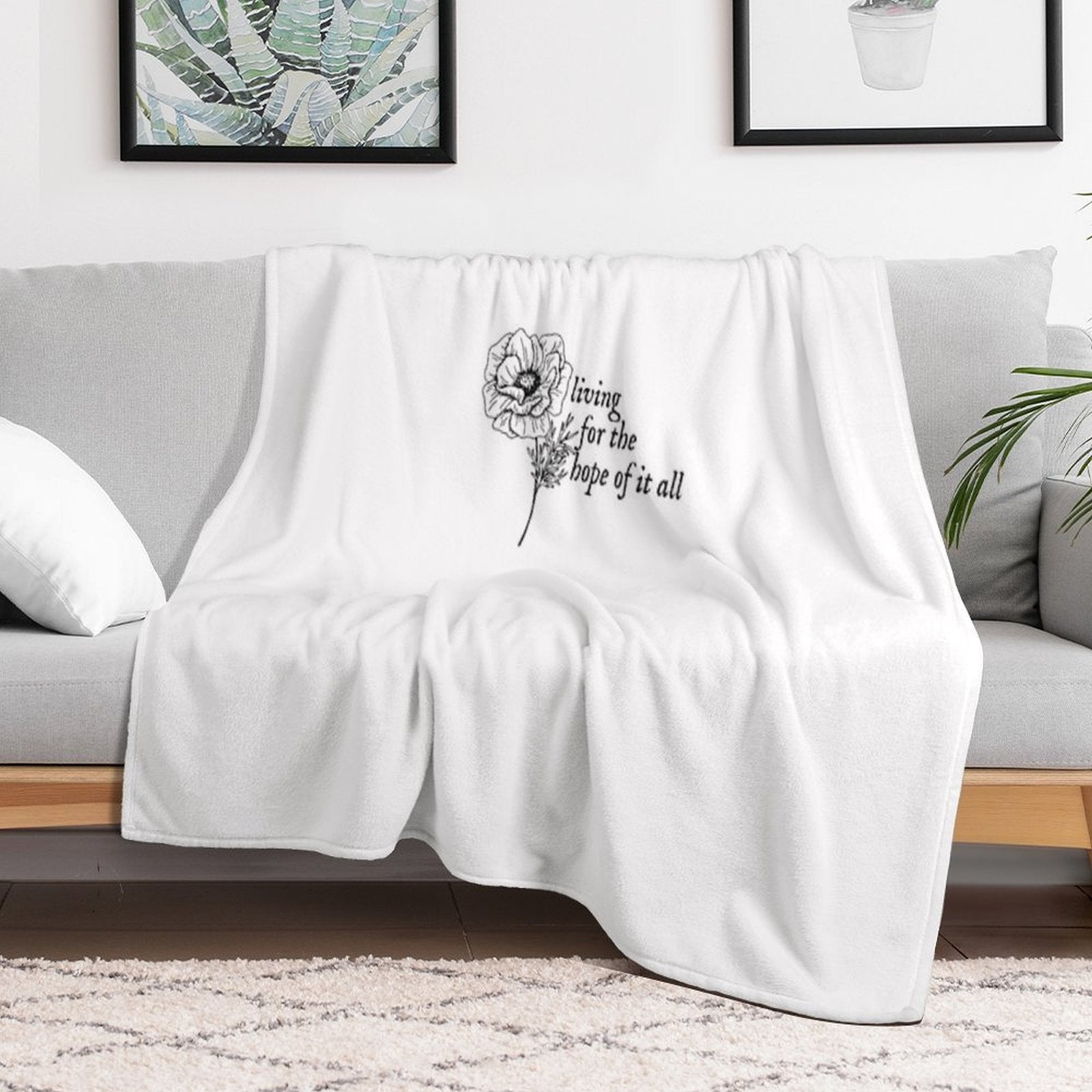 Taylor Swift - August Lyrics Gift-ready Throw Blanket