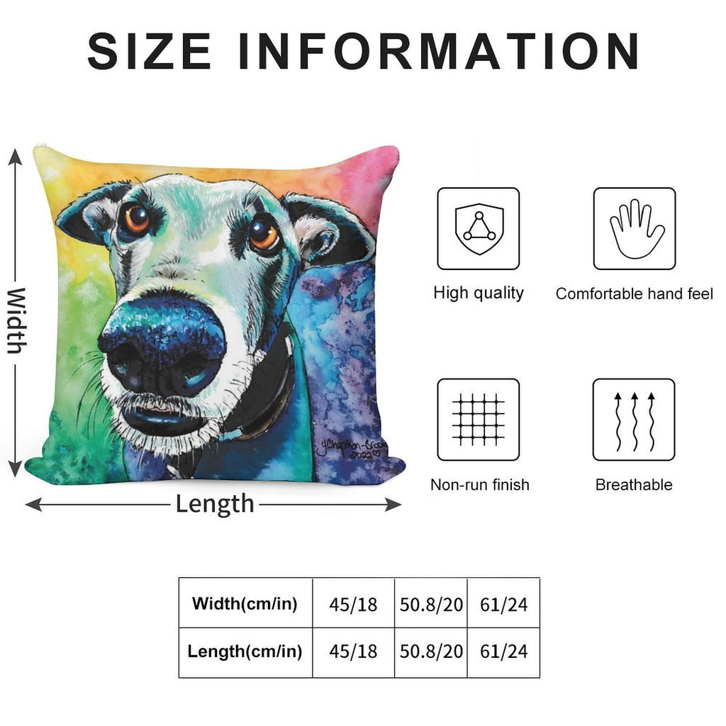 The Look of Love Soft Hidden Zipper Throw Pillow