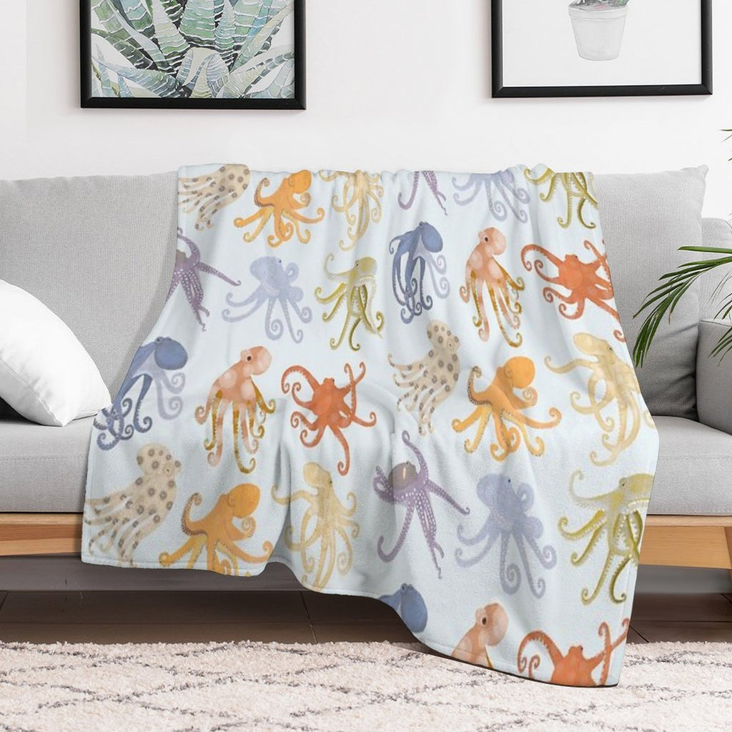 Octopuses Shrink-resistant Throw Blanket