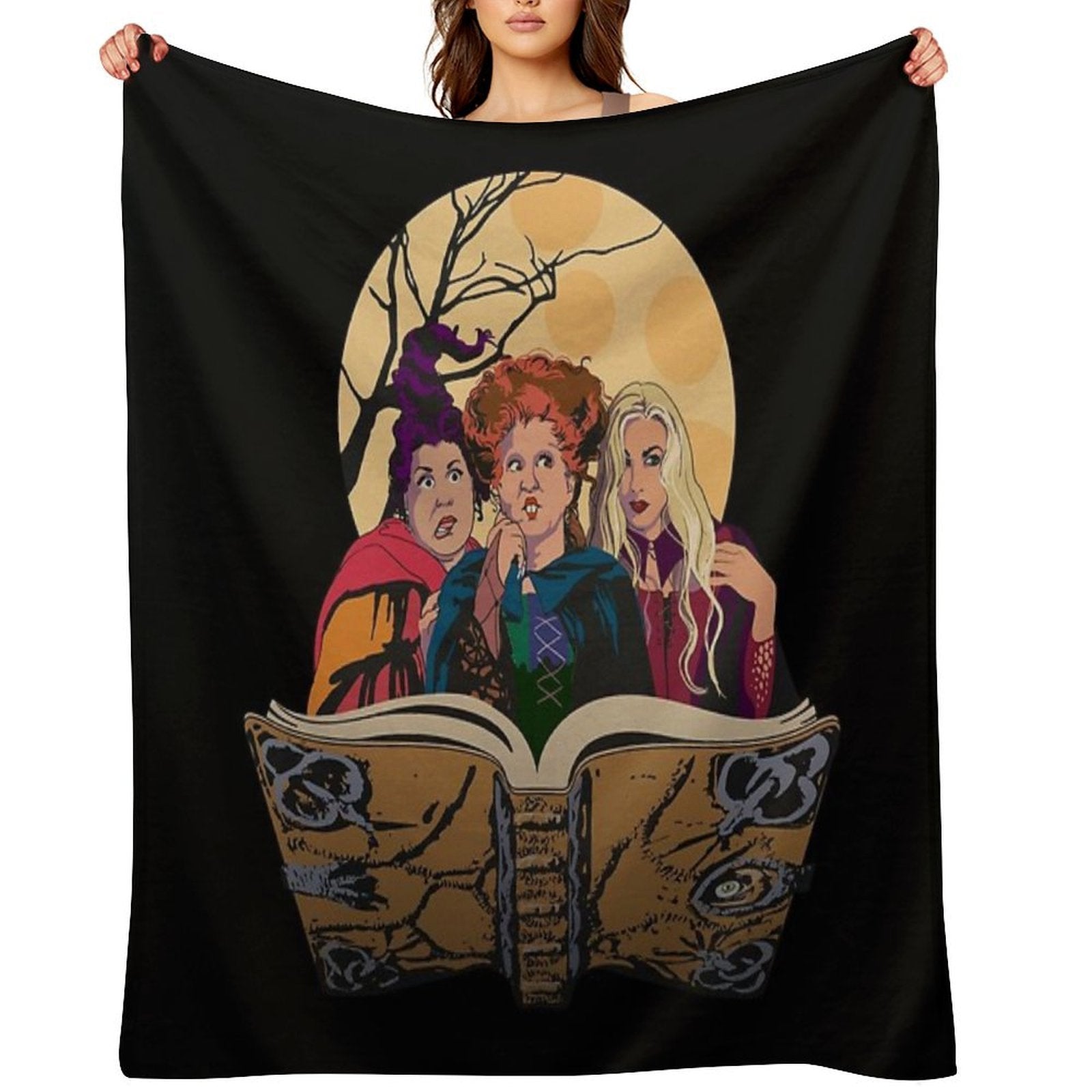 Hocus Pocus Sanderson Sisters Premium Throw Blanket