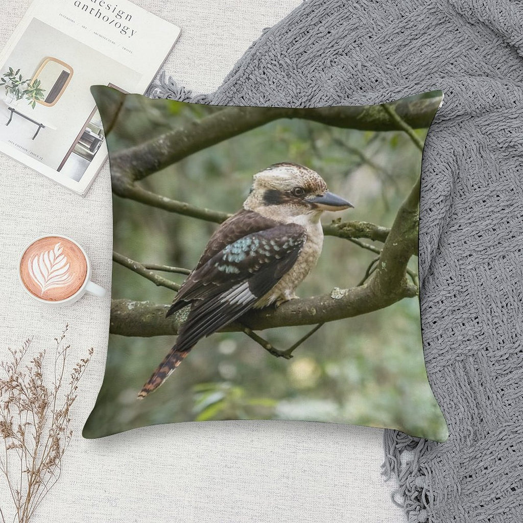 Grant's Kookaburra - Australian Bird Gift Soft Easy Maintenance Throw Pillow