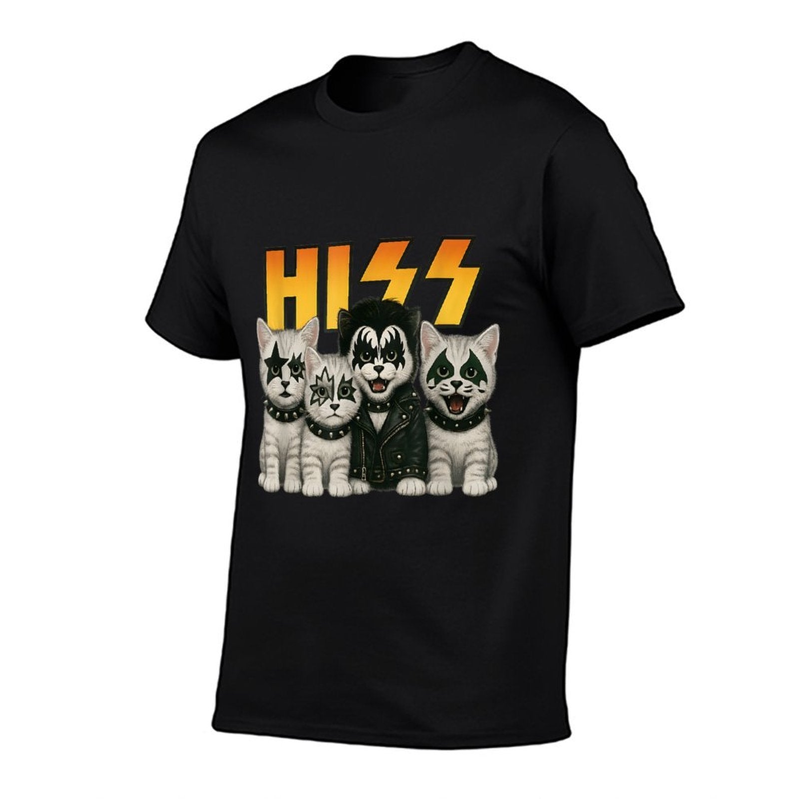 Cute Hiss Cats Rock Kittens Kitty Rocking Music Cat Lovers  Soft T-Shirt