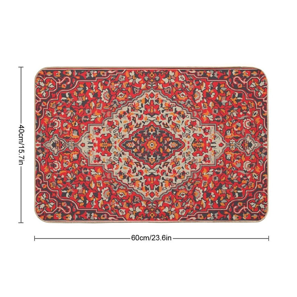 Persian Oriental Rug  Rapid-Drying Bath Mat