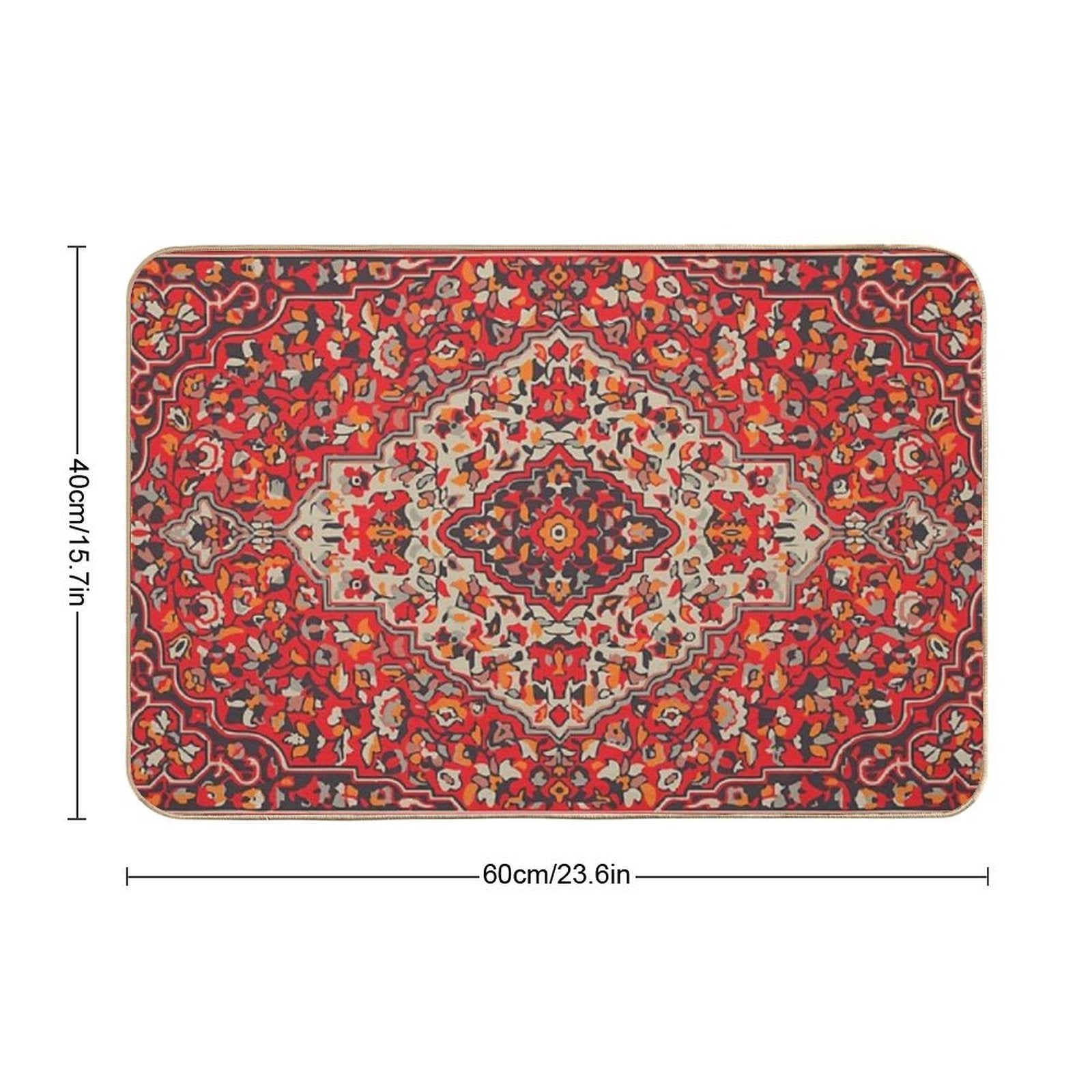 Persian Oriental Rug  Rapid-Drying Bath Mat
