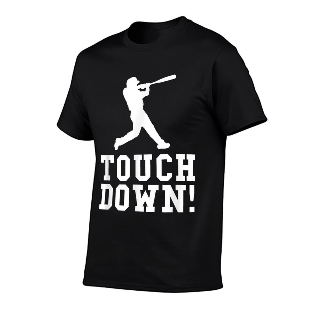 Funny Touchdown Baseball Football Sports Gift  Summer-ready Fabric T-Shirt