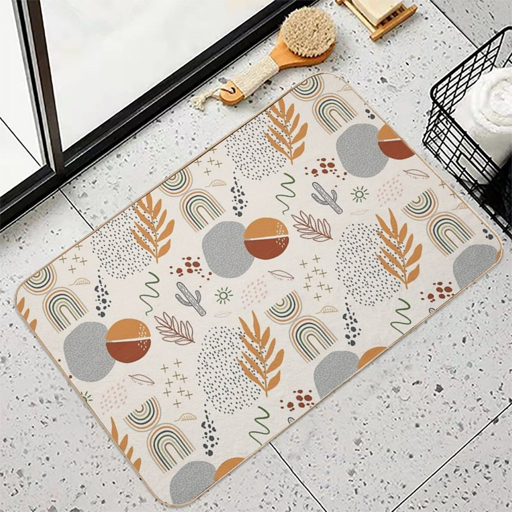 Fun Boho  Stain-Proof Bath Mat