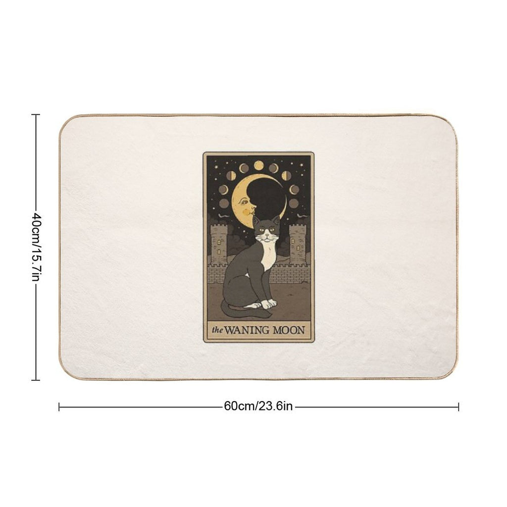 The Waning Moon Cat  Rapid-Drying Bath Mat