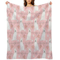LOVE White German Shepherd Premium Throw Blanket