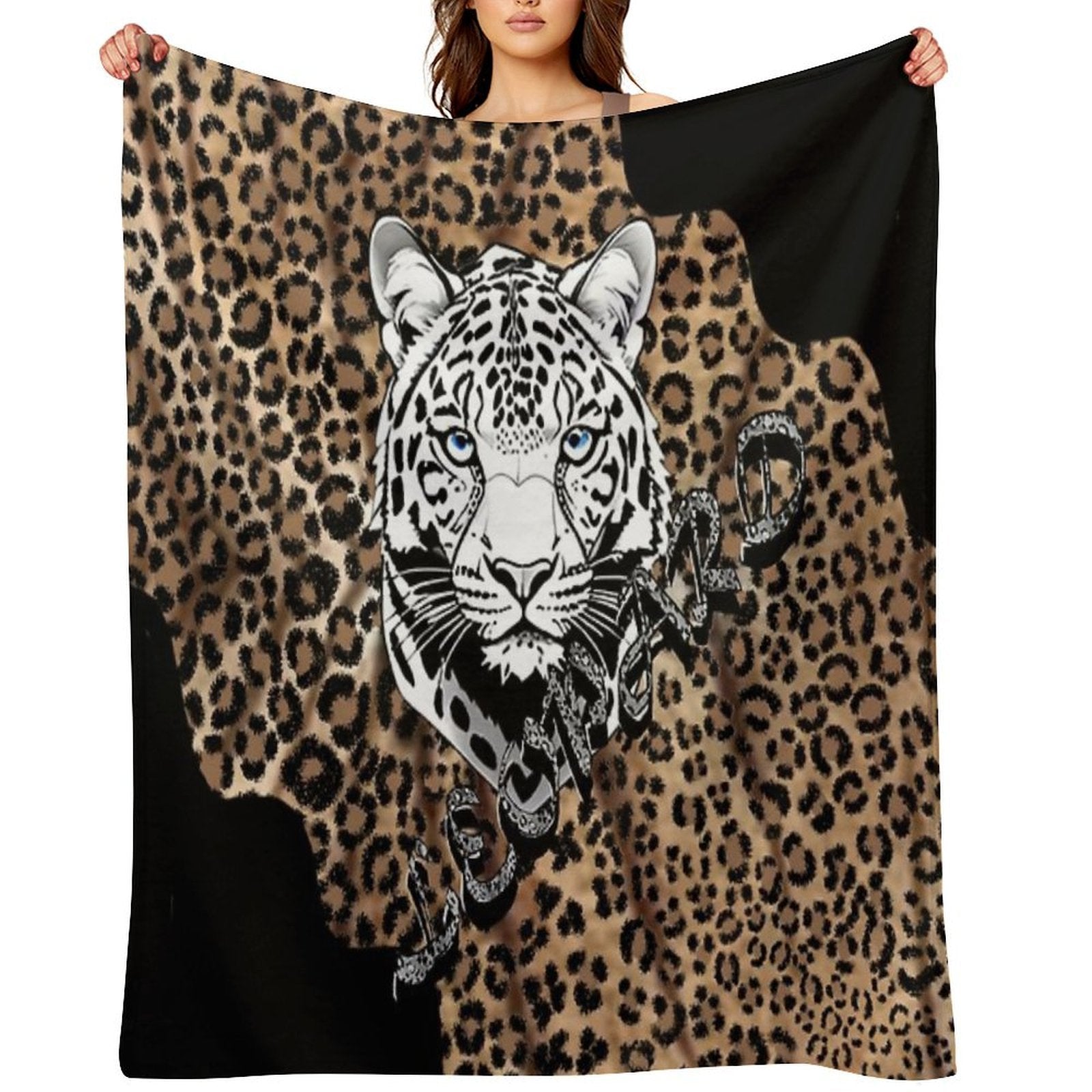 Leopard,cheetah Pattern Shrink-resistant Throw Blanket