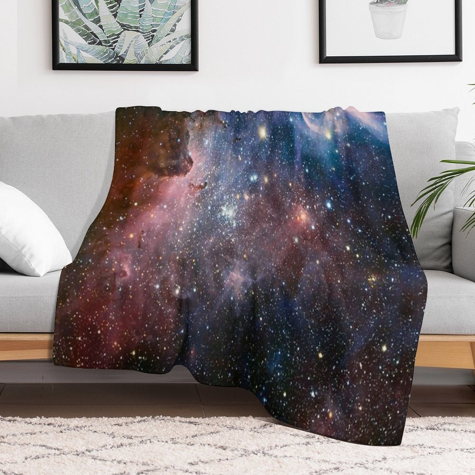 Galaxy - Nebula 01 Compact Throw Blanket