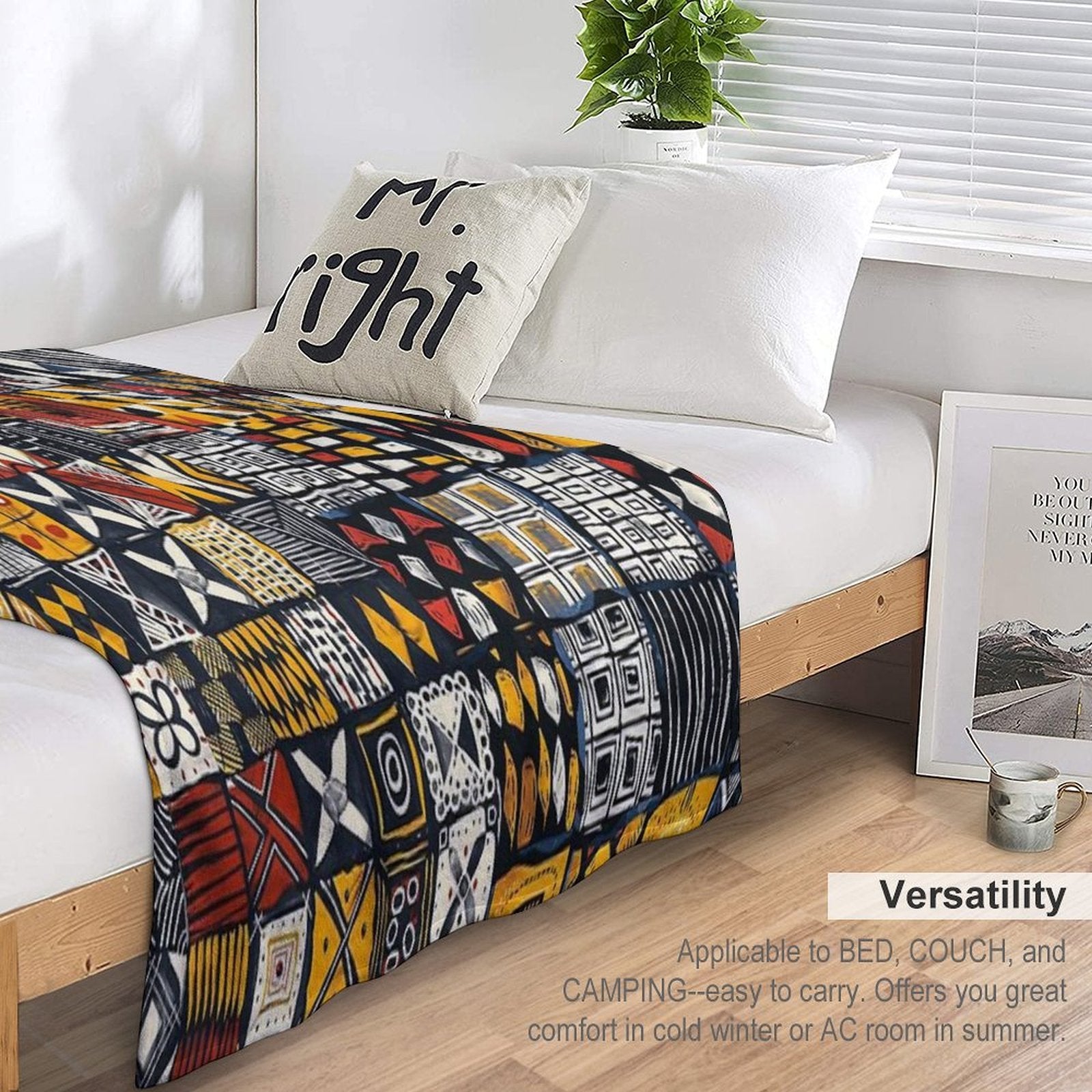 Tribal Mosaic A Celebration of Color And Pattern Travel-friendly Throw Blanket