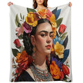 Frida Khalo All The Flowers- 1 Premium Throw Blanket