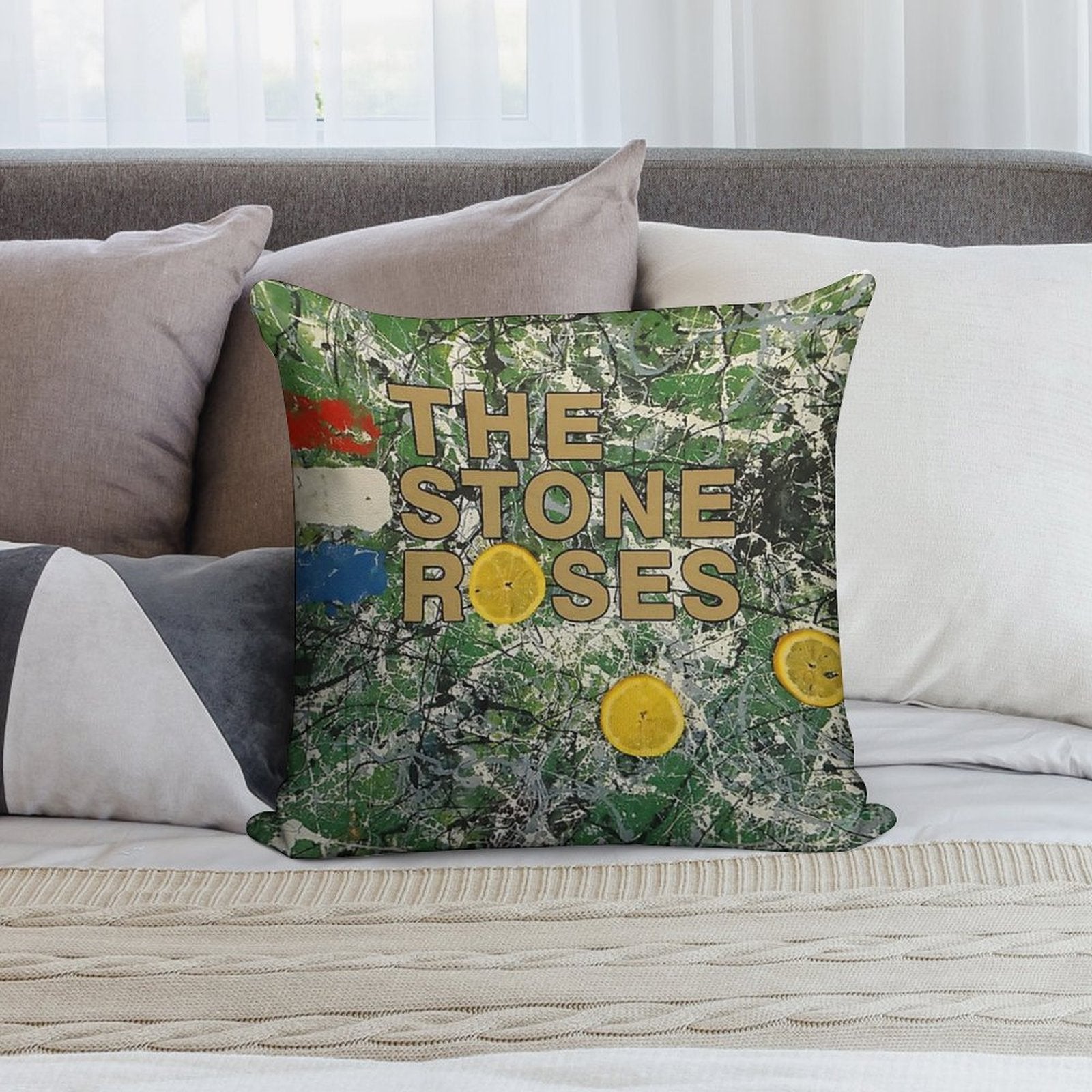The Three Yellow Soft Fade-Resistant Throw Pillow