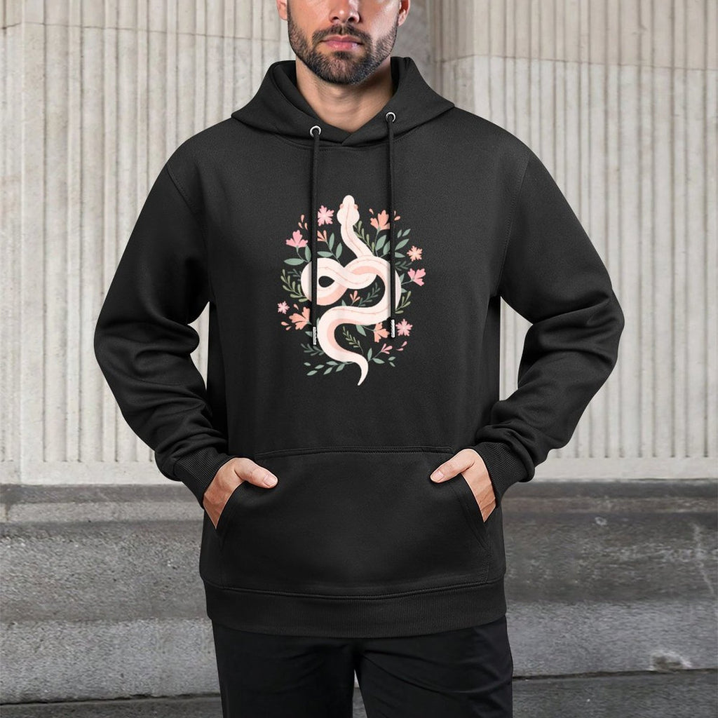 Aesthetic Graphics Mystical Snake Flower Pastel Goth Moisture-Wicking Hoodie