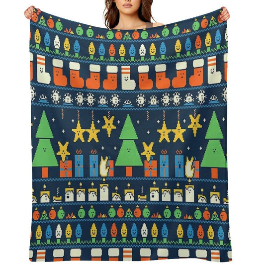 Merry Christmess Multi-functional Throw Blanket