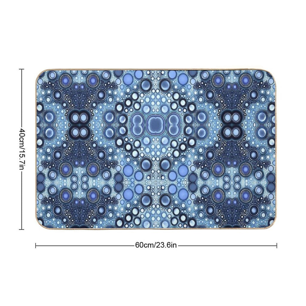Jewels of Blues  Anti-Trip Bath Mat