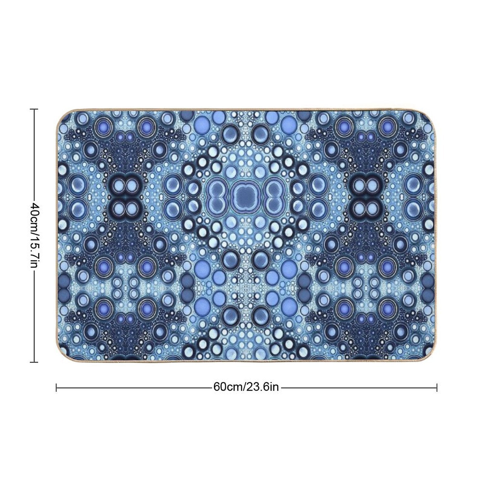 Jewels of Blues  Anti-Trip Bath Mat