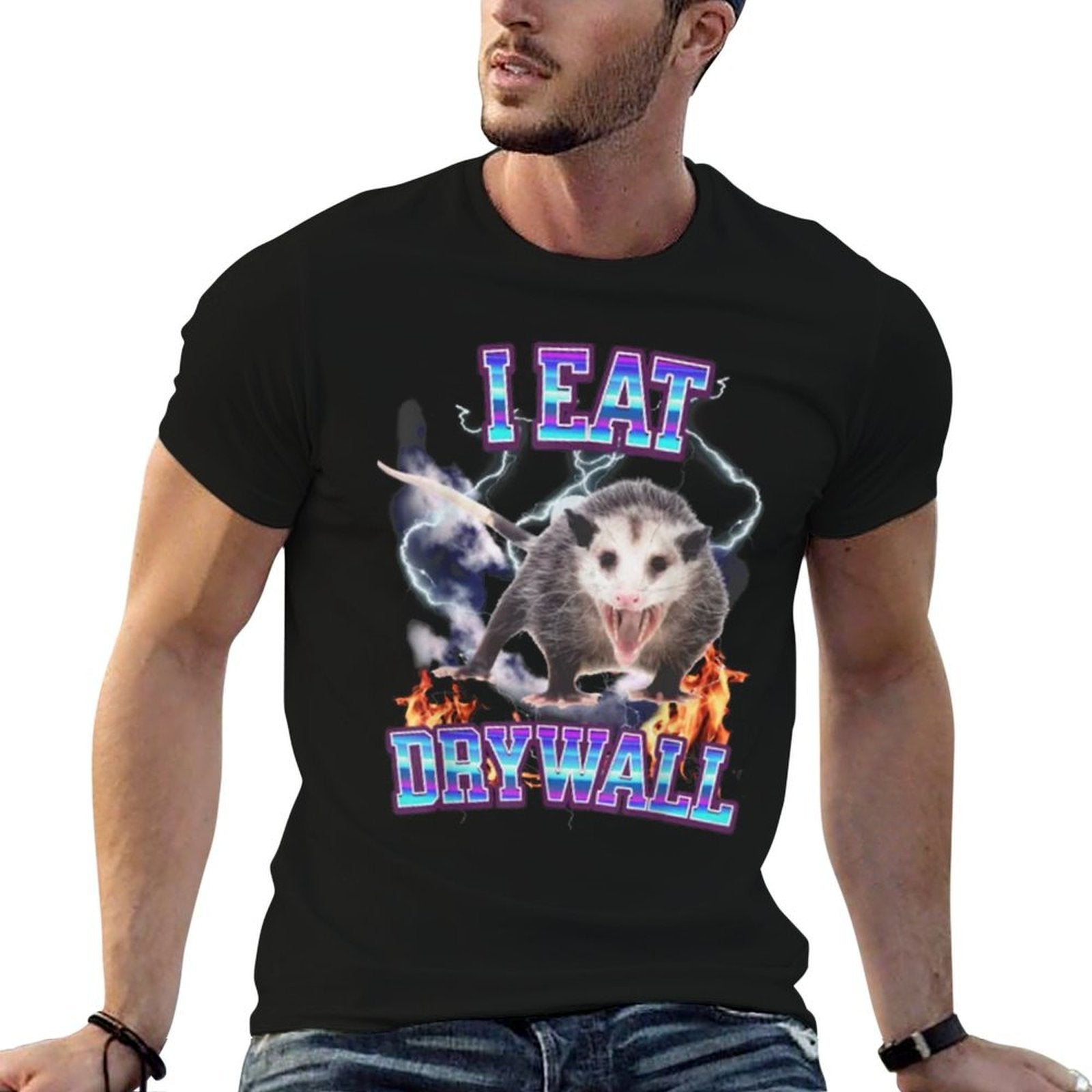 I EAT DRYWALL POSSUM  Soft T-Shirt