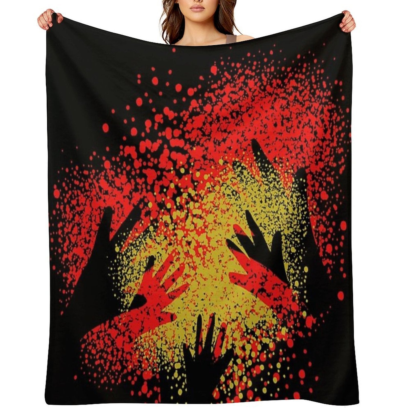 Awesome Aboriginal Art Shrink-resistant Throw Blanket