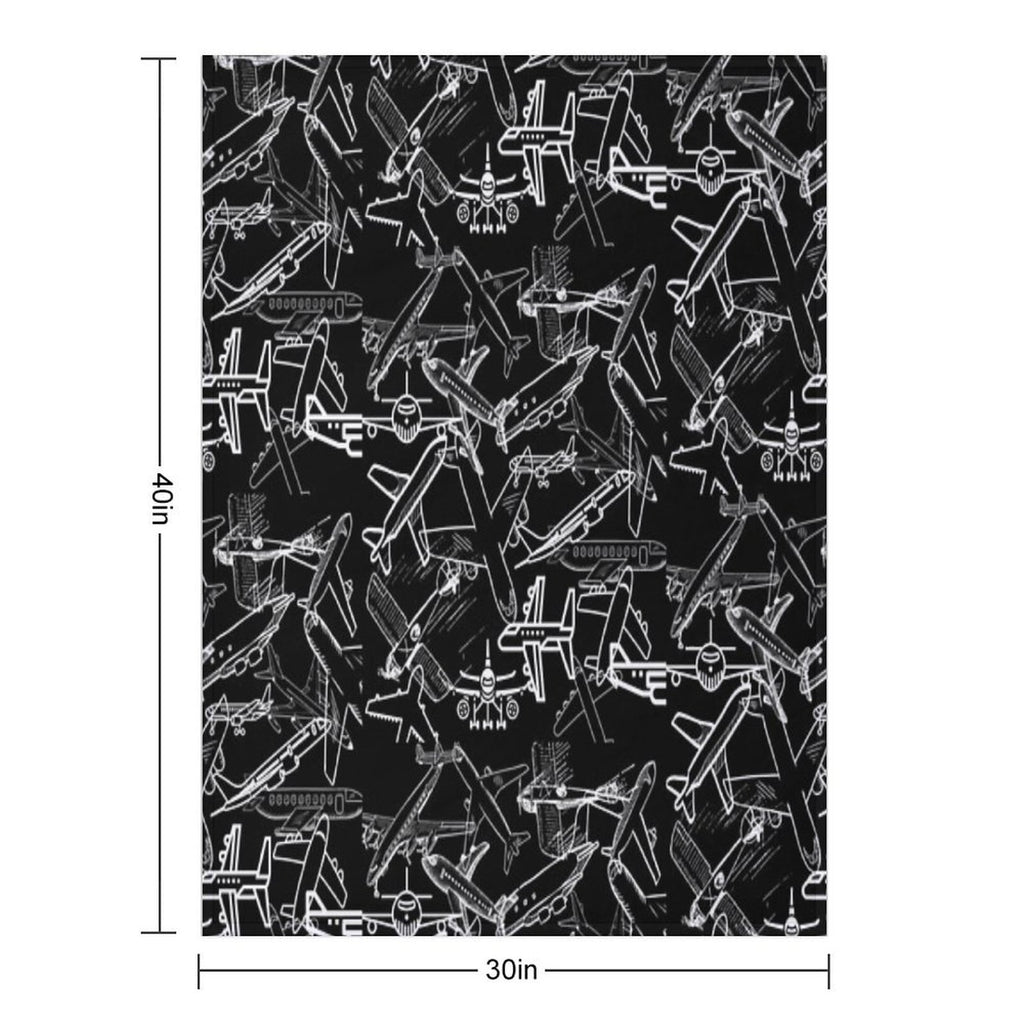 Airplanes Love Comfort Throw Blanket