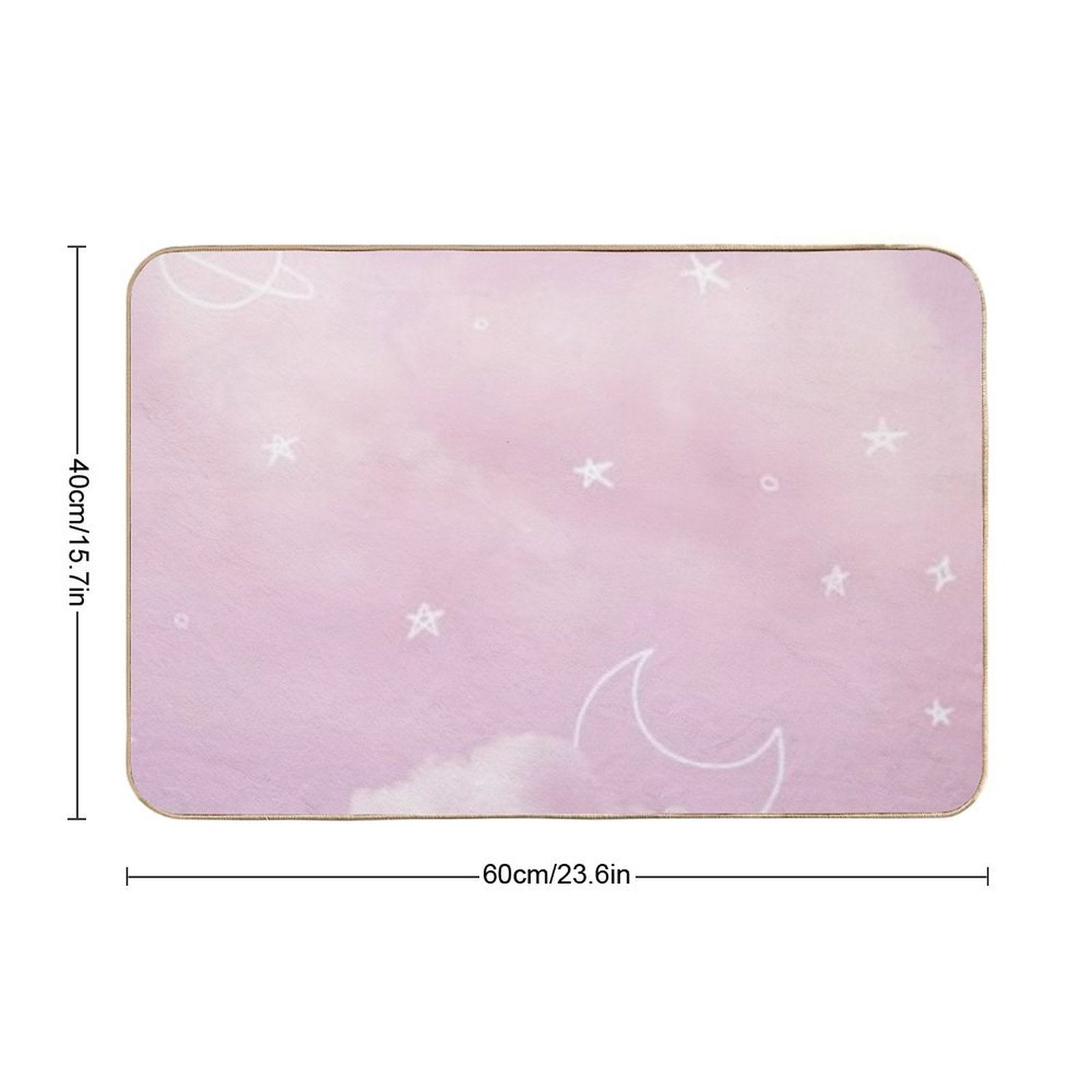 Pink Cloud  Absorbent Bath Mat