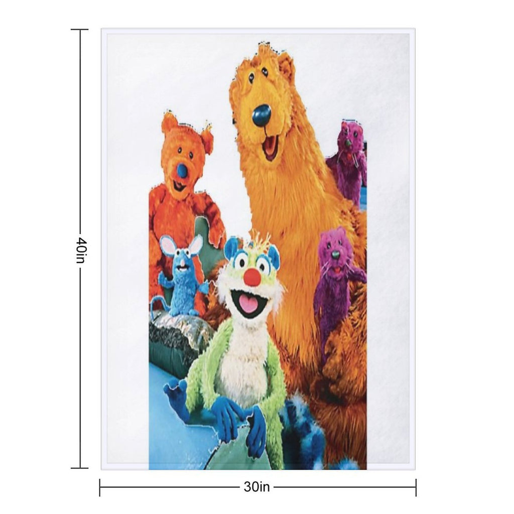 Bear in The Big Blue House Wrinkle-free Throw Blanket