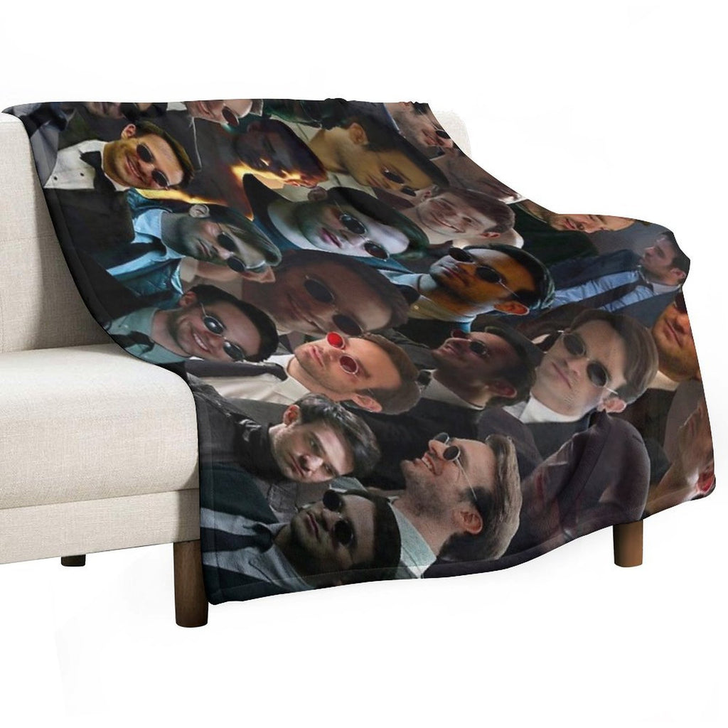 Devil Dare Photo Collage Comfort Throw Blanket