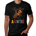 Rodeo Auntie Cowboy Cowgirl Birthday Matching Family  High-quality Stitching T-Shirt