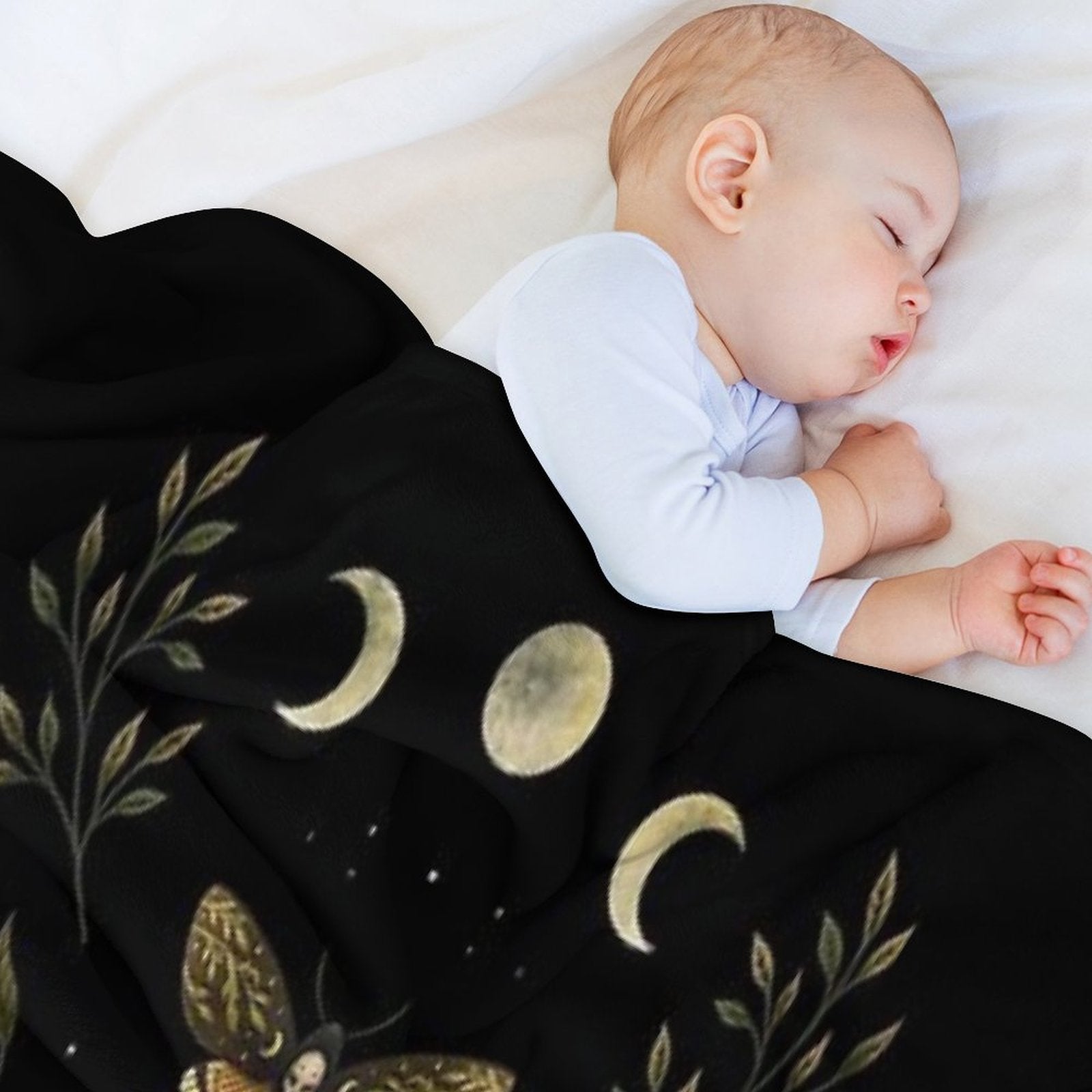 Death Head Moths Night Quick-dry Throw Blanket
