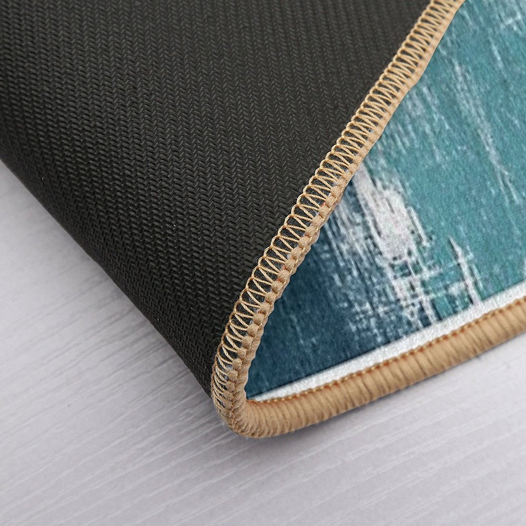 Reclaimed Wood (blue)  Stain-Proof Bath Mat