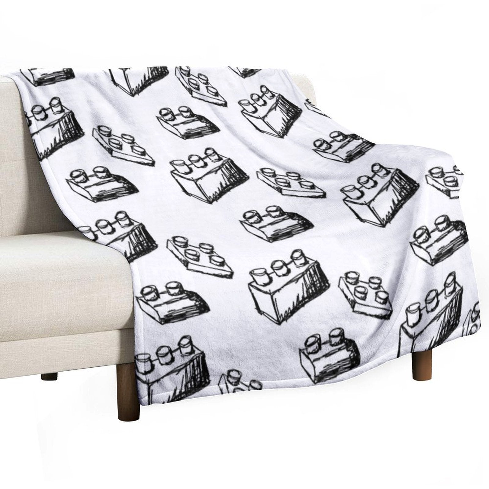 Building Blocks Sustainable Throw Blanket
