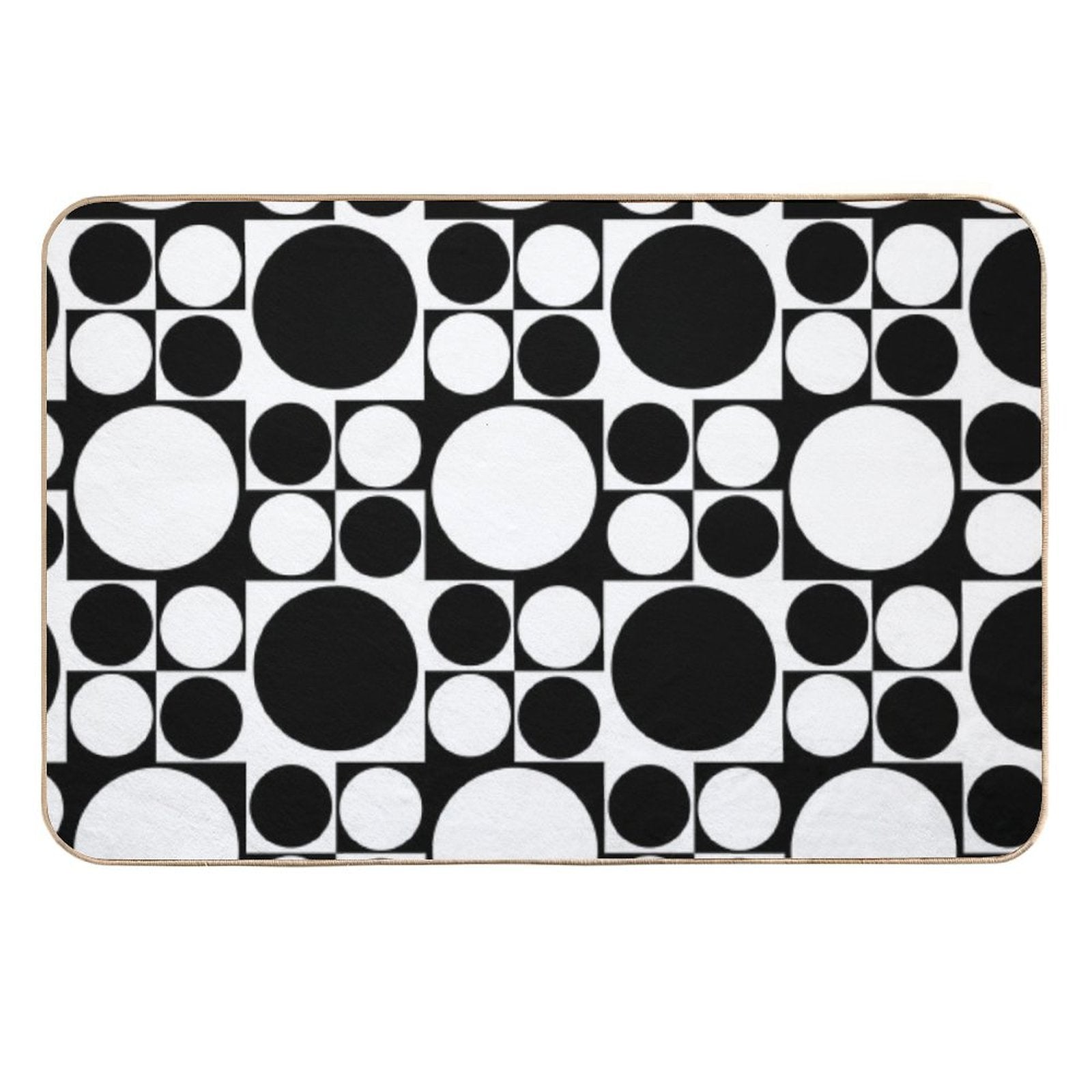 Mod Op Art Dress  Anti-Trip Bath Mat