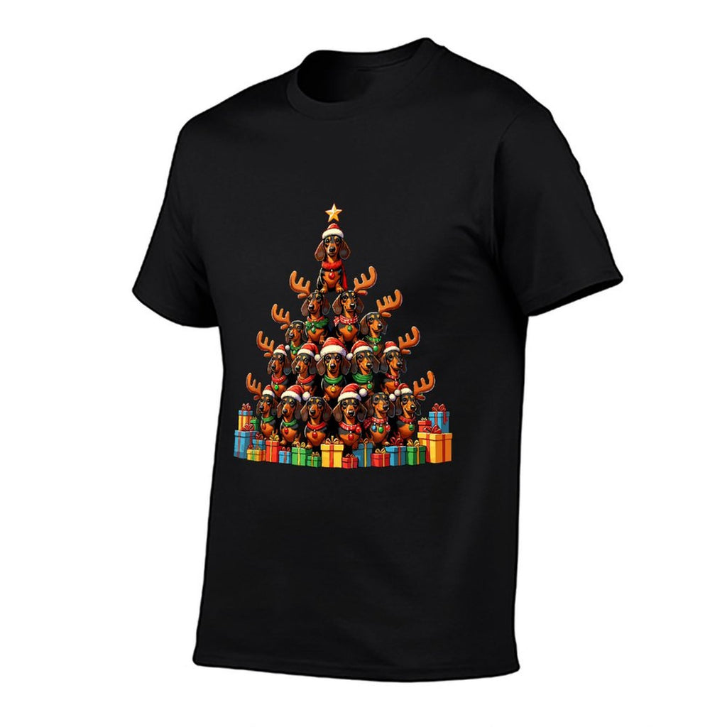 Christmas Tree Dachshund Dog Dachshunds Doxie  Lightweight T-Shirt