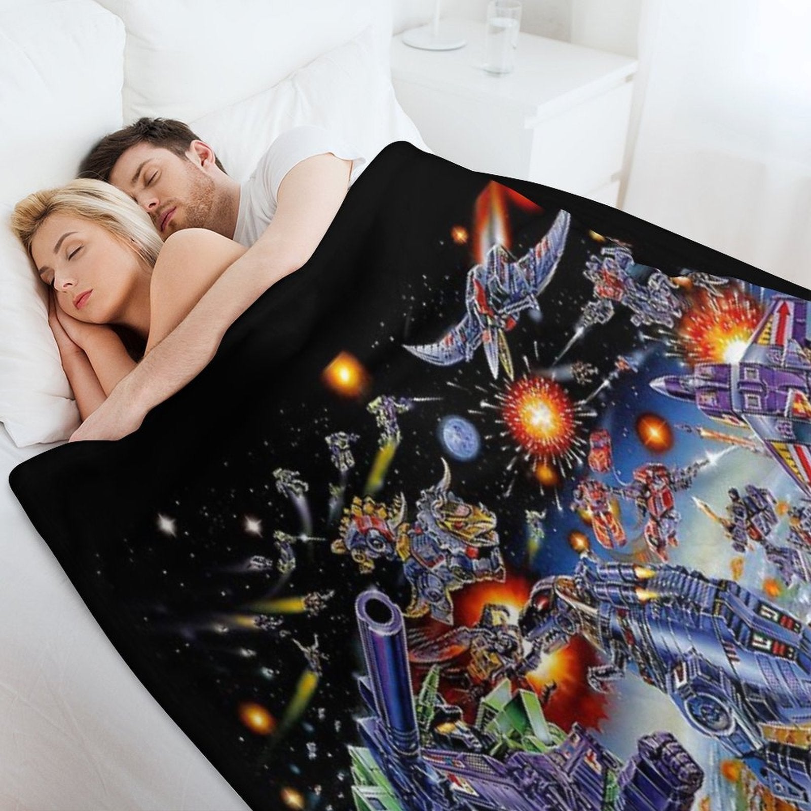 TRANSFORMERS G1 JAPANESE BOX BATTLE Premium Throw Blanket