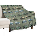 British Off Road 4x4 Vehicles Lightweight Throw Blanket