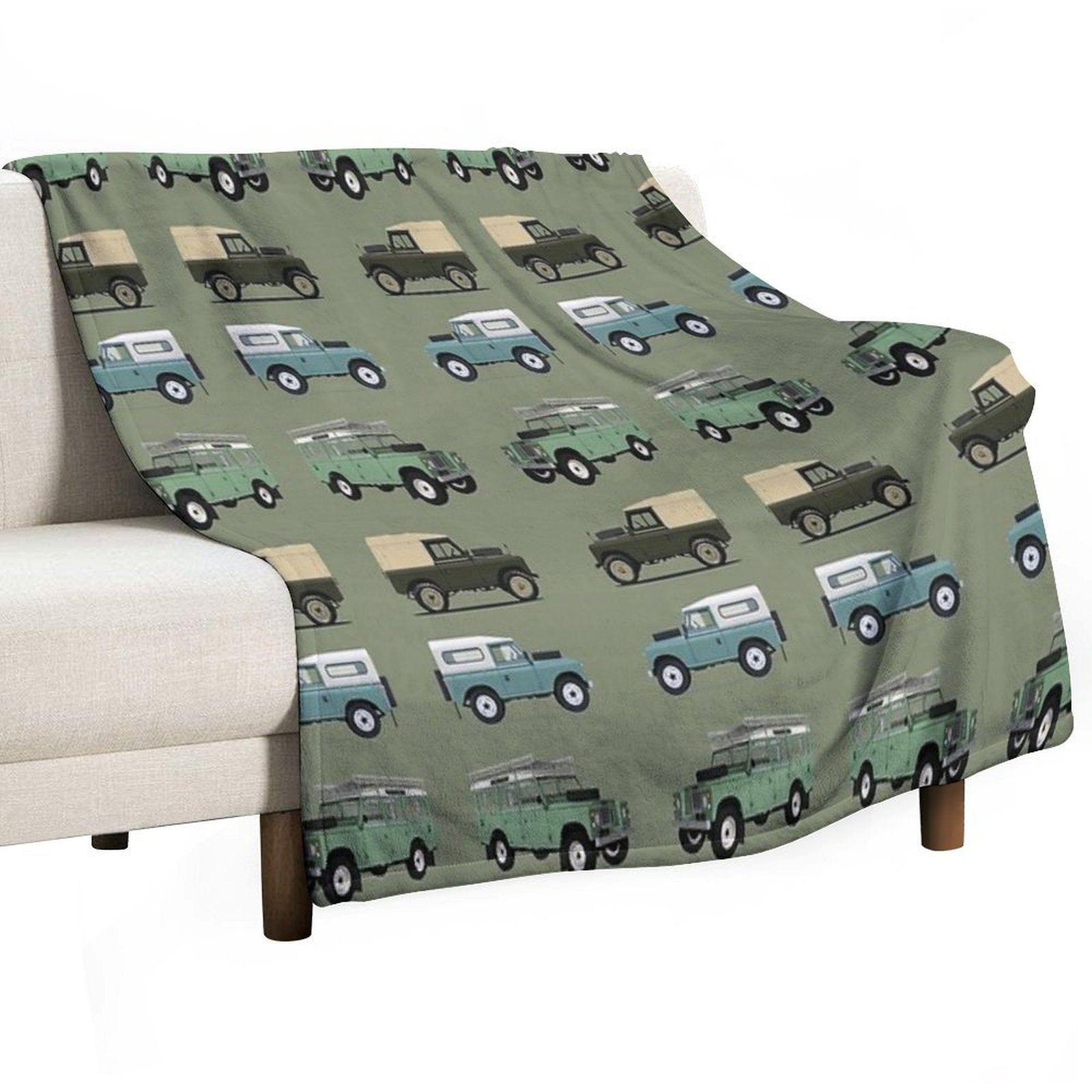 British Off Road 4x4 Vehicles Lightweight Throw Blanket