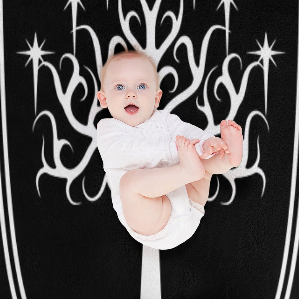 Sigil of Gondor Sustainable Throw Blanket